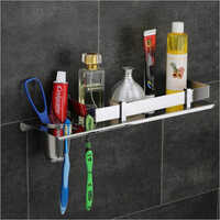 ग्लॉसी बाथरूम एक्सेसरीज रैक शेल्फ