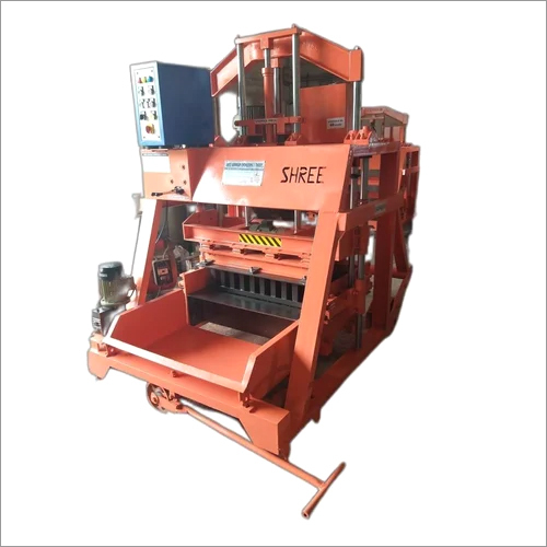 Jambo Solid Block Making Machine - Mild Steel, 860 MM Model | 7.5 HP Power, Semi-Automatic, Long Working Life, Excellent Functionality, Orange Color