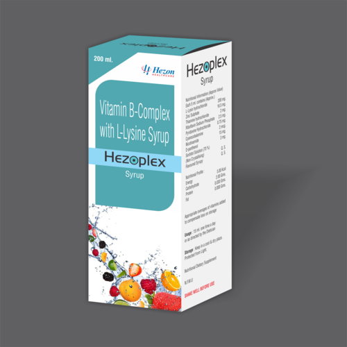 Vitamin B-complex With L-lysine Syrup Health Supplements