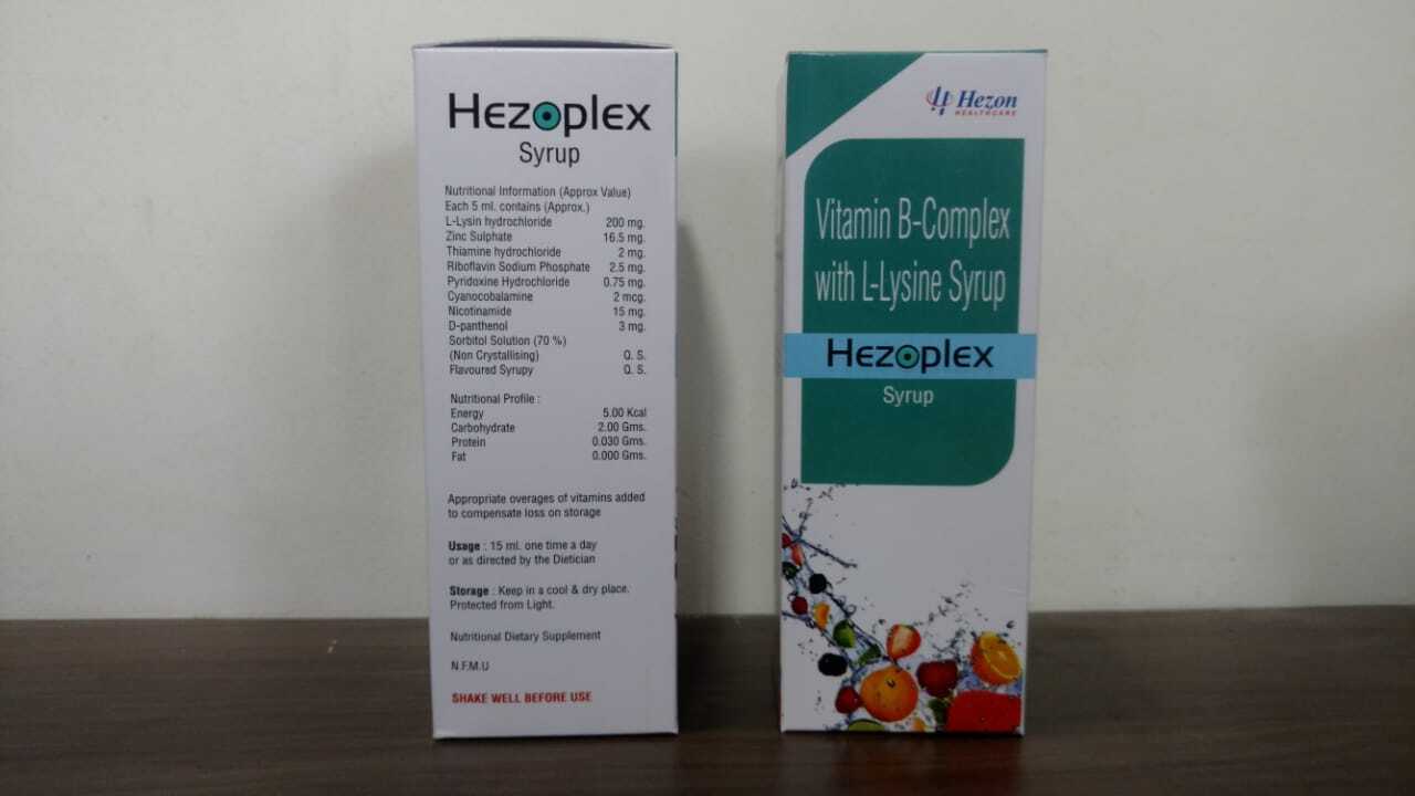 Vitamin B-complex With L-lysine Syrup Health Supplements