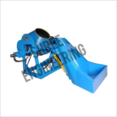 Blue Hydraulic Hopper Mixer Machine With Lever Tilting Type
