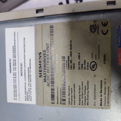 Siemens 6se7031-2ep85-0aa0 Simovert Masterdrive