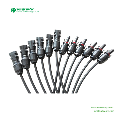 6 To 1 Pv Solar Cable Harness Y Branch Connectors Solar Panel Parallel Connectors - Color: Black