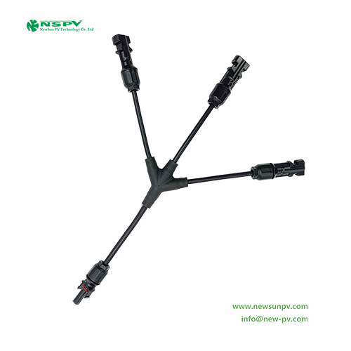 Black Nspv 3 In 1 Solar Cable Harness Assembly Solar Panel Parallel Connectors