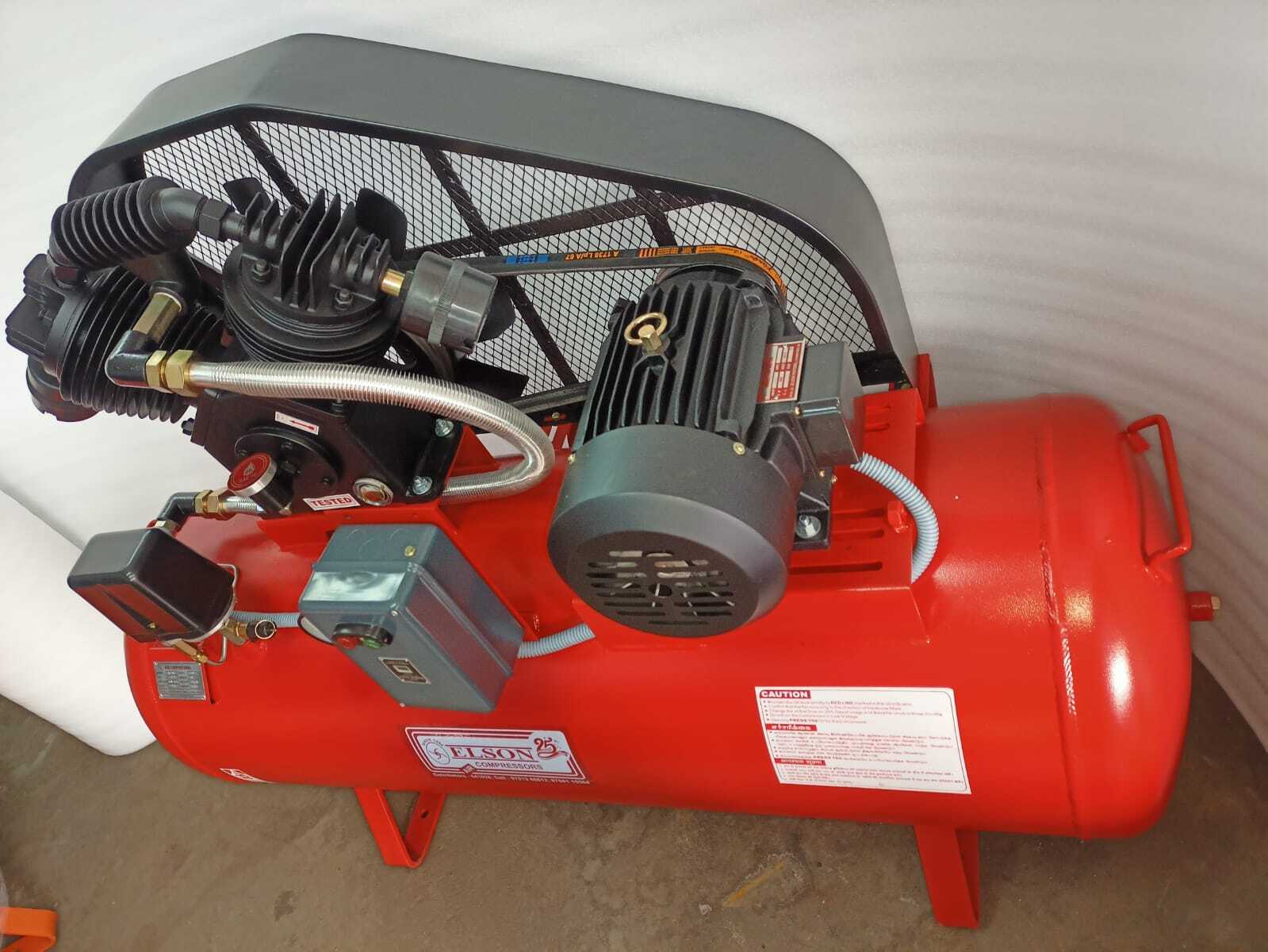 Red Manufacturer Of 5 Hp Single Stage Air Compressor In Cuddalore