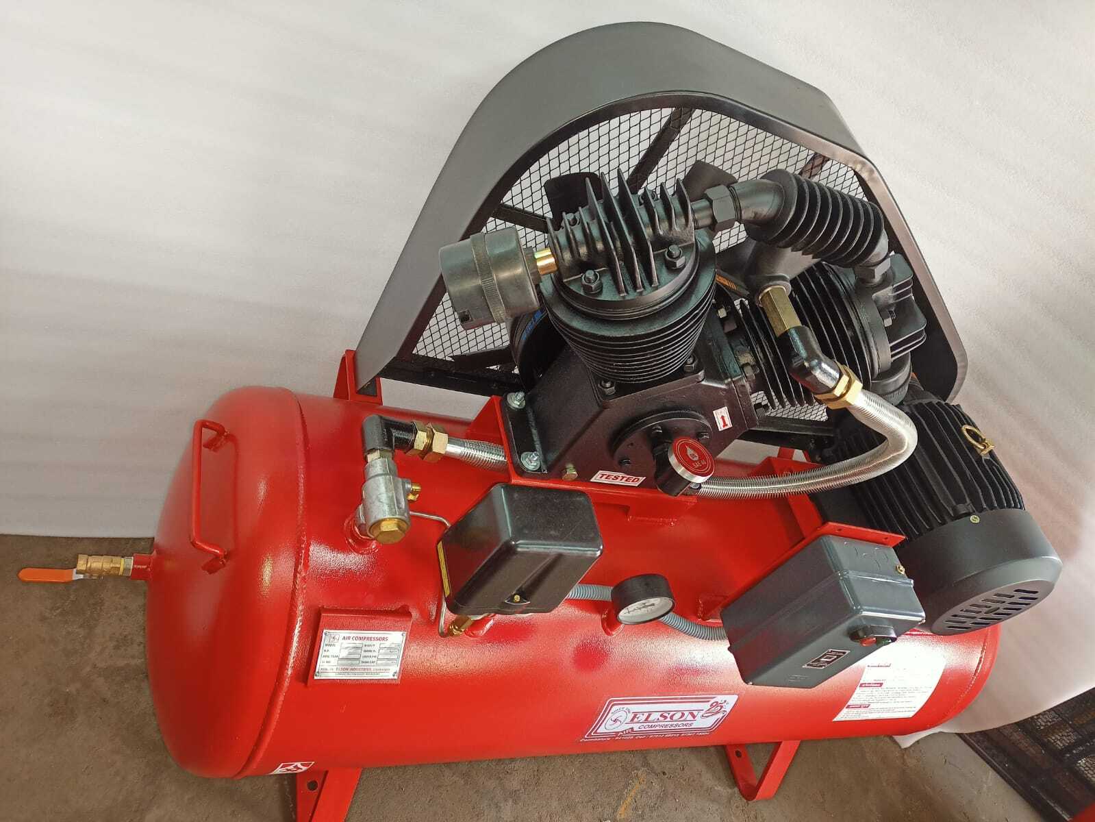 Red Manufacturer Of 5 Hp Single Stage Air Compressor In Cuddalore