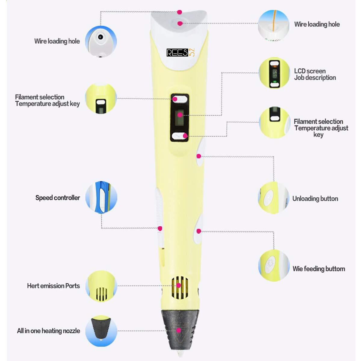 3d Printing Pen With Lcd Screen For Doodle Model Making