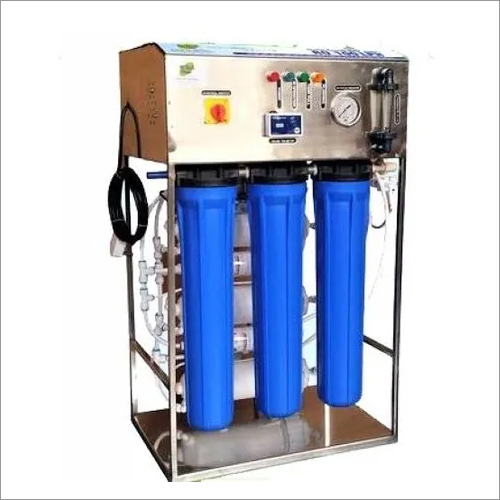 Platinum RO Plant - 100 Ltr Capacity, FRP Material, Semi-Automatic, High Pressure Pump | 60-65% Water Recovery, 100% Purity Level, Electric Drive