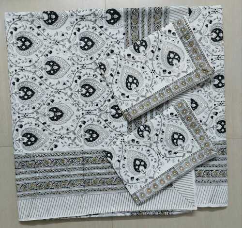 PURE HANDBLOCK COTTON BEDSHEET