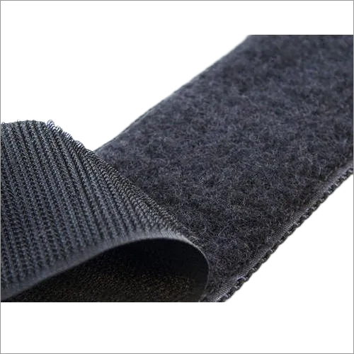 Single Sided Heat Resistant Hook And Loop Tape - 25m X 1 Inch | Black Color, High Quality, Ideal For Industrial And Commercial Use