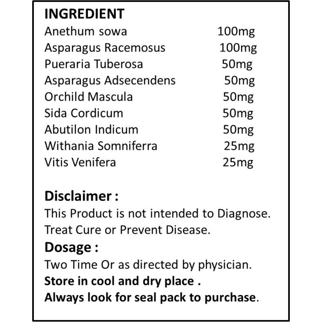 Height Increase Tablet Dosage Form: Powder