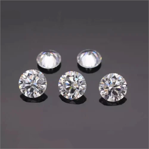 व्हाइट राउंड क्यूबिक ज़िरकोनिया साइज़: अलग-अलग उपलब्ध