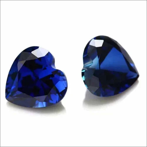 Heart Shape Nano Cubic Zirconia - Size 1-15 Mm, Blue Stone | High Purity Gemstone For Elegant Jewelry Creation