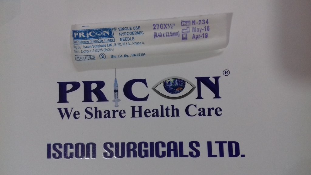 Single Use Needle 27g-29g Grade: Grade