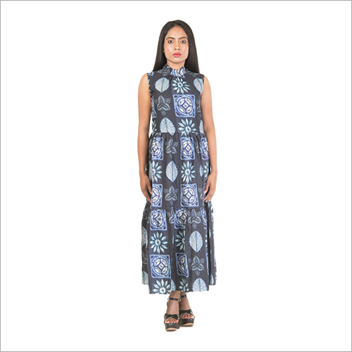 Multicolor Cotton Digital Print Dress