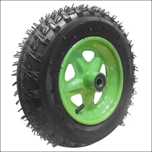 Green 350 Mm Pneumatic Wheel