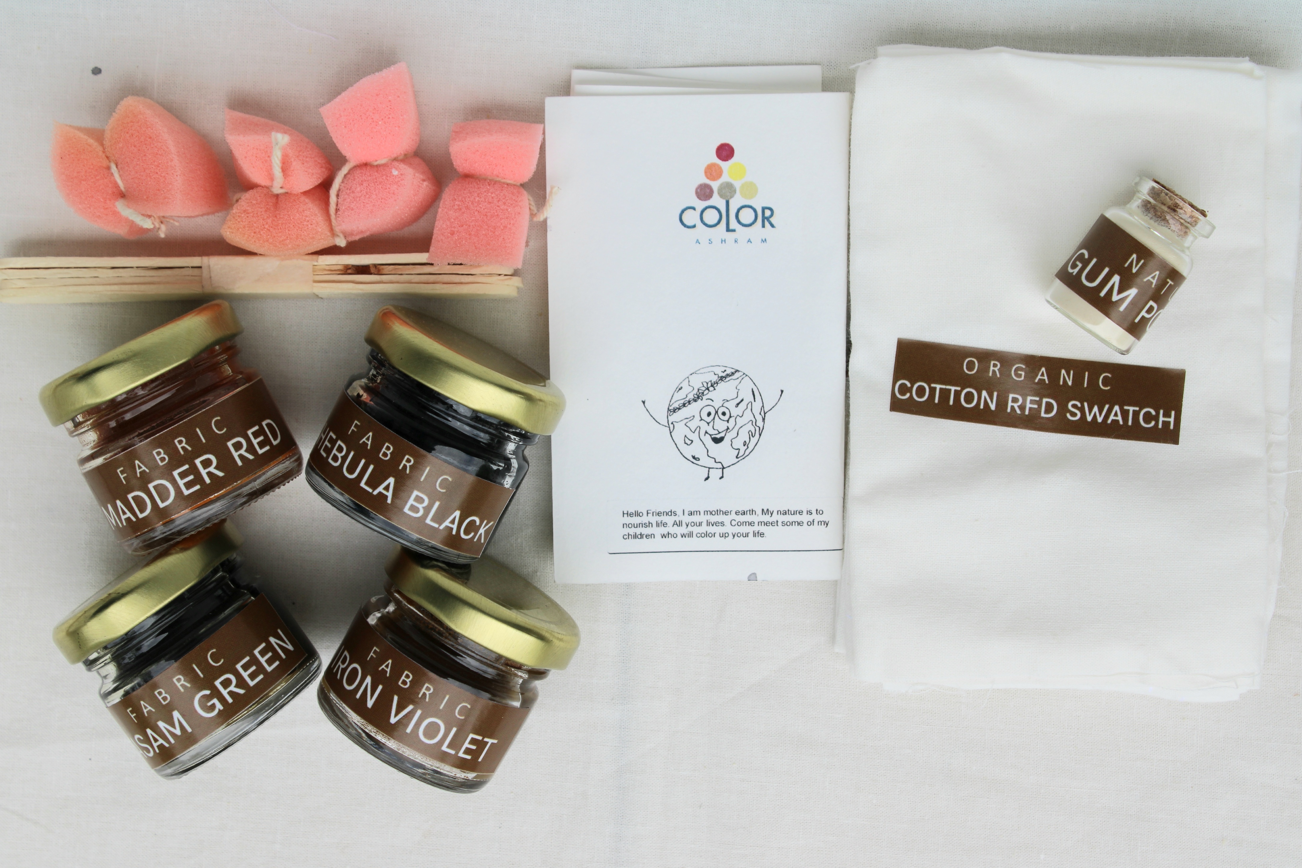 Diy Kit: Fabric Painting With Natural Dye Paste (Cold Palette)