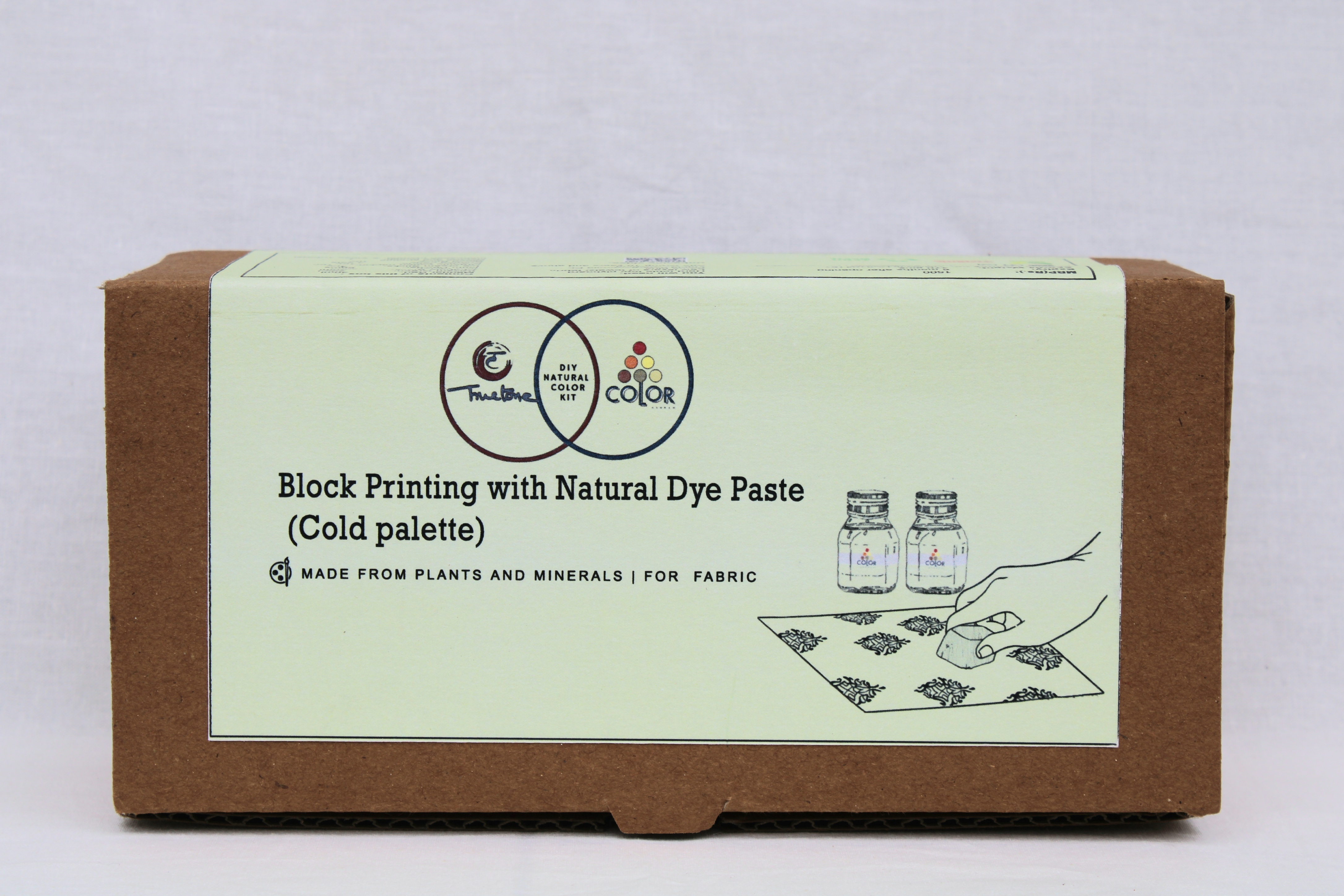 Diy Kit : Block Printing With Natural Dye Paste (Cold Palette)