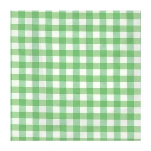 Green Yarn Dyed Check Fabric - Yarn Fabric, Soft Texture, Breathable Quality, Multiple Colors Available