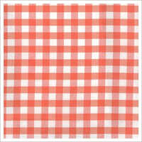 गाजर चेक यार्न डाईड फैब्रिक टेक्सचर: प्रिंटेड