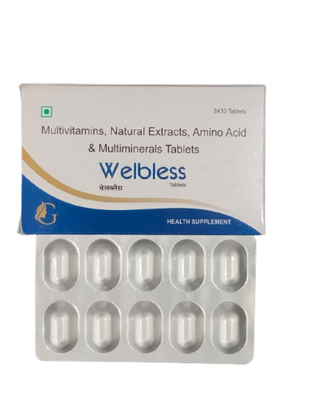 Welbless - Chasteberry Extract, Multi Minerals, Amino Acids & Multivitamins | Nutritional Supplement Tablets For Women's Gynaecological Health And Infertility Support