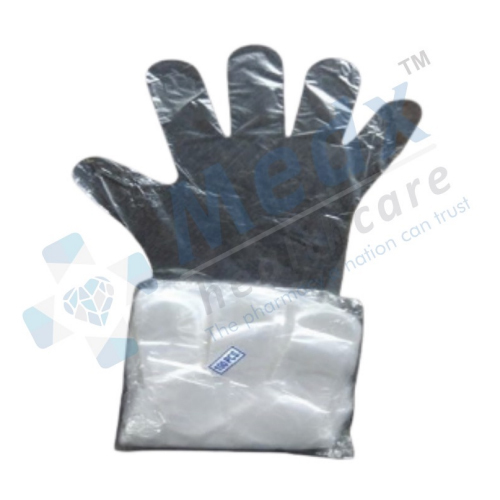 पारदर्शी प्लास्टिक के दस्ताने