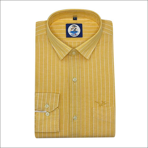 Washable Mens Formal Striped Shirt