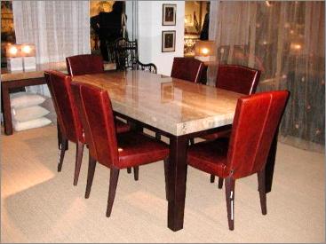 Dining Set with Stone Top