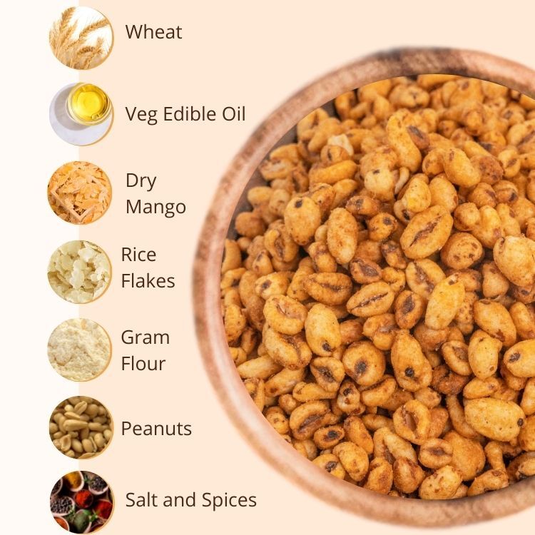 Wheat Puff Masala - 150g Pack, Baked Non-fried Snack, Nutrient-rich Comfort Food
