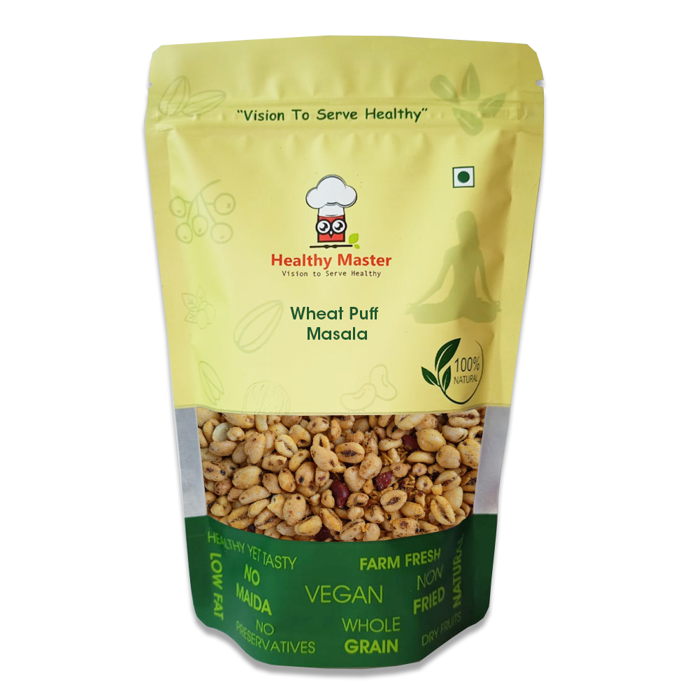 Wheat Puff Masala - 150g Pack, Baked Non-fried Snack, Nutrient-rich Comfort Food