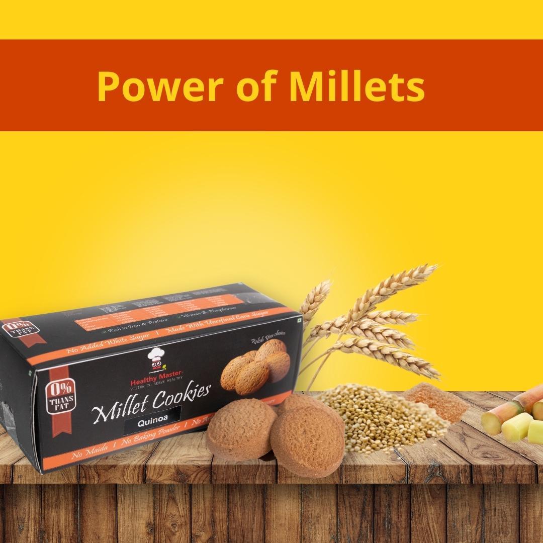 Quinoa Cookies And Biscuits - 120g Box, Premium Protein-rich Snack With Whole Wheat, Unrefined Sugar, Dietary Fiber, Antioxidants, Salted And Sweet Flavors