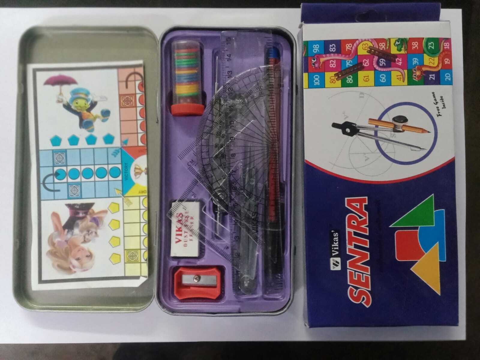 Steel 4 Inch Mathematical Instruments Box