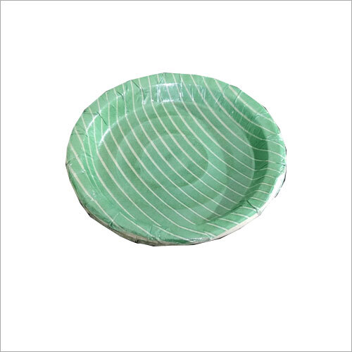 Printed Biodegradable Paper Plate - Customized Sizes, Green Color | Lightweight, Durable Design For Parties, Gatherings & Everyday Use
