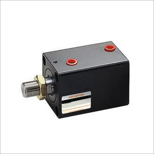 Hydraulic Compact Cylinder - Steel Material, Matte Black Finish | Ideal for Industrial Applications