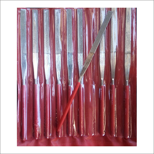 सिल्वर एंड रेड एसएस फ्लैट फाइल