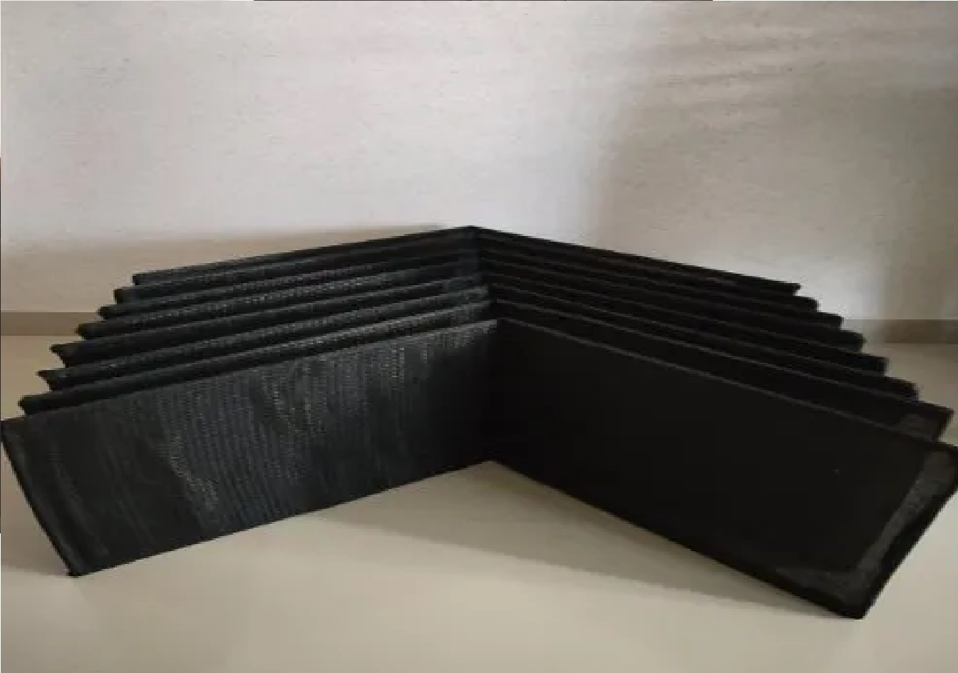Rod Framed Fan Coil Unit Filter - Hdpe Pleated, Galvanized Steel, 610x610x50 Mm, White | Pre Filter For Power, Cement, Textile Industries