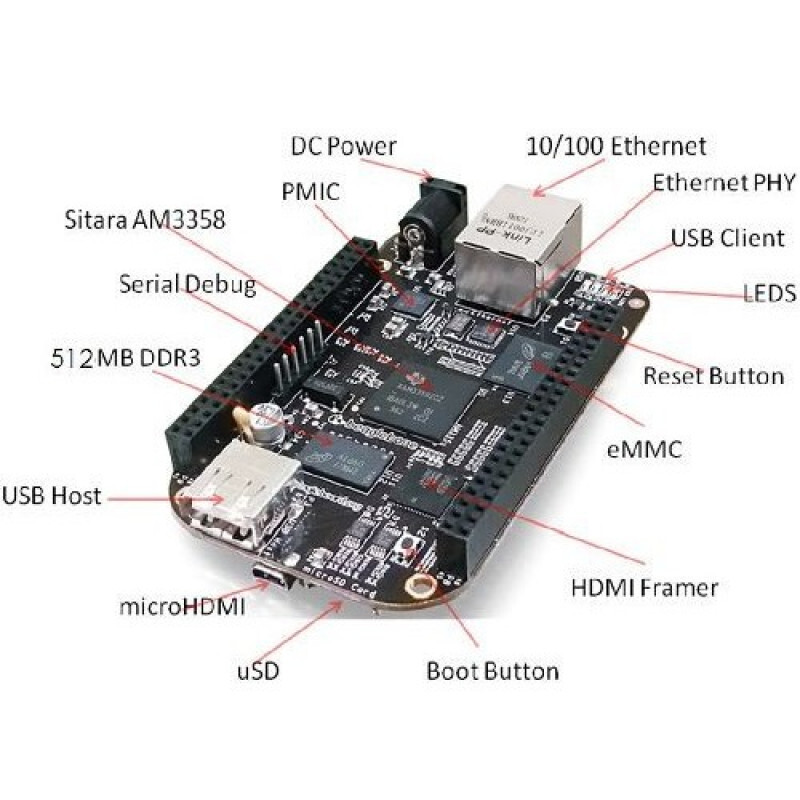 Beaglebone Black Rev C - Input: 5v Dc Input