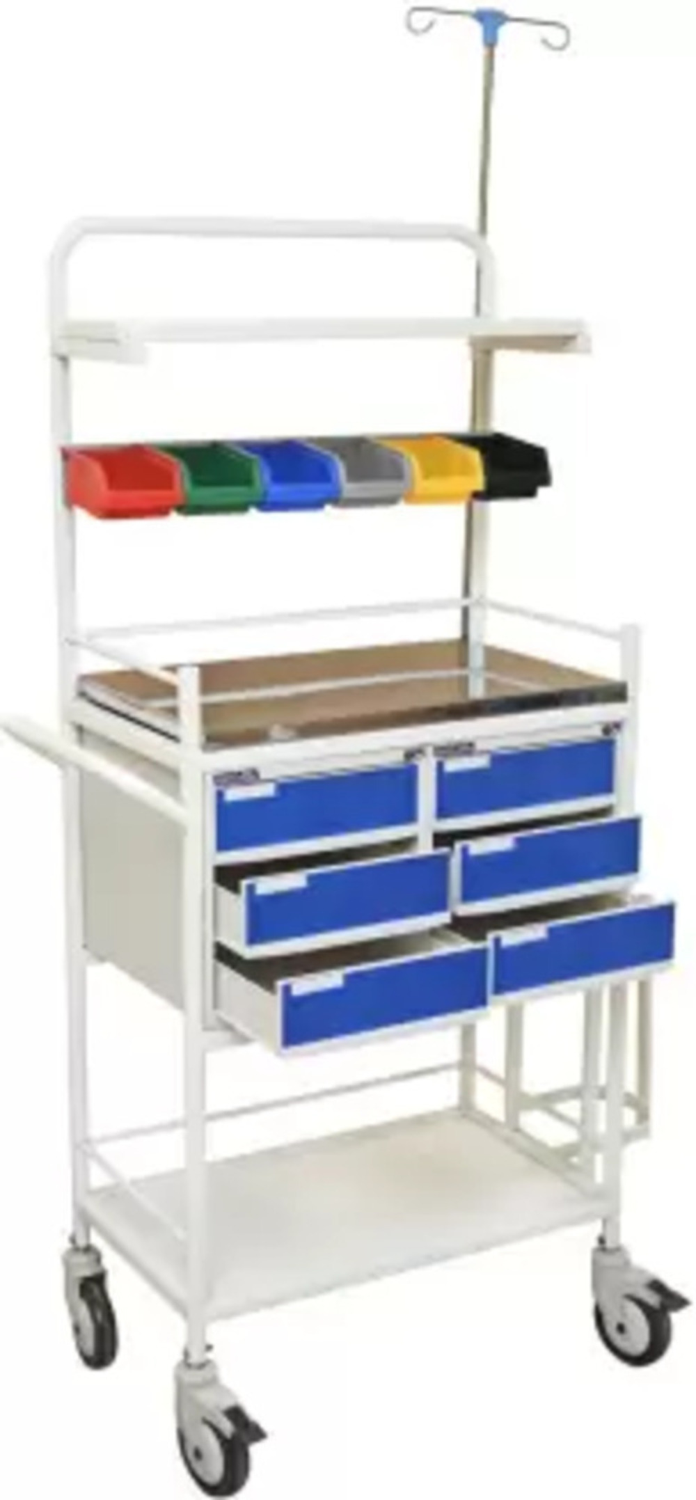 Stainless Steel Crash Cart Trolley (Ms) - Design: Modern
