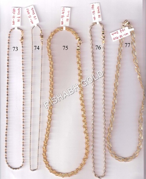 Gold Chain Set - 20g Gold, Customizable Size & Design | Ideal for Party, Anniversary, Engagement, Gift, and Wedding