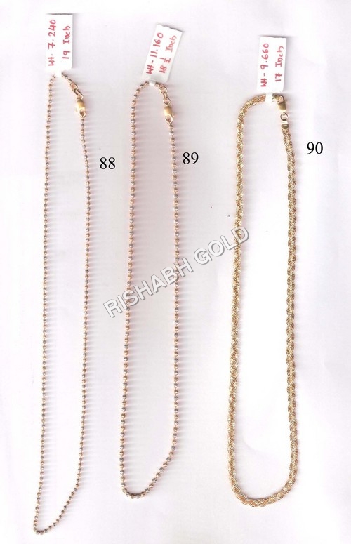 Pure Gold Chain Set - 15g Gold | Customized Size, Design, Ideal For Anniversary, Engagement, Weddings, Gifts, Parties