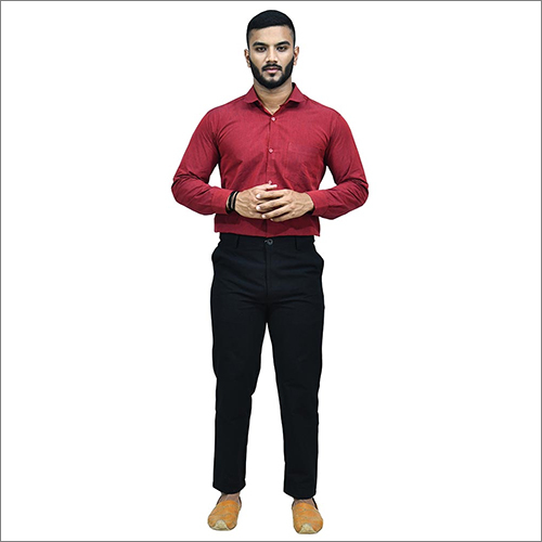 Washable Mens Linen Plain Shirt