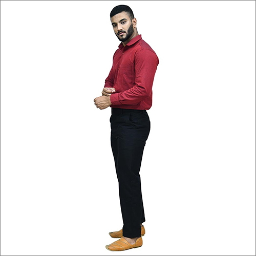 Washable Mens Linen Plain Shirt
