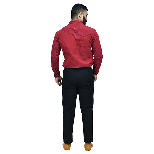 Washable Mens Linen Plain Shirt