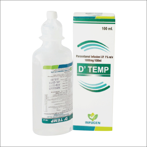 100ml Paracetamol Infusion 1 W-v Ip General Medicines