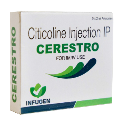 Citicoline Injection Ip - Liquid Form Injection, Recommended For Alzheimer's, Dementia, And Cerebrovascular Diseases | Food-grade Packaging, Store In Dry Place