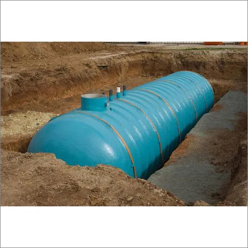 Frp Underground Water Tank - 100kl Capacity, Gray Color , Specialized For Industrial Water Usage And Sewage Processing