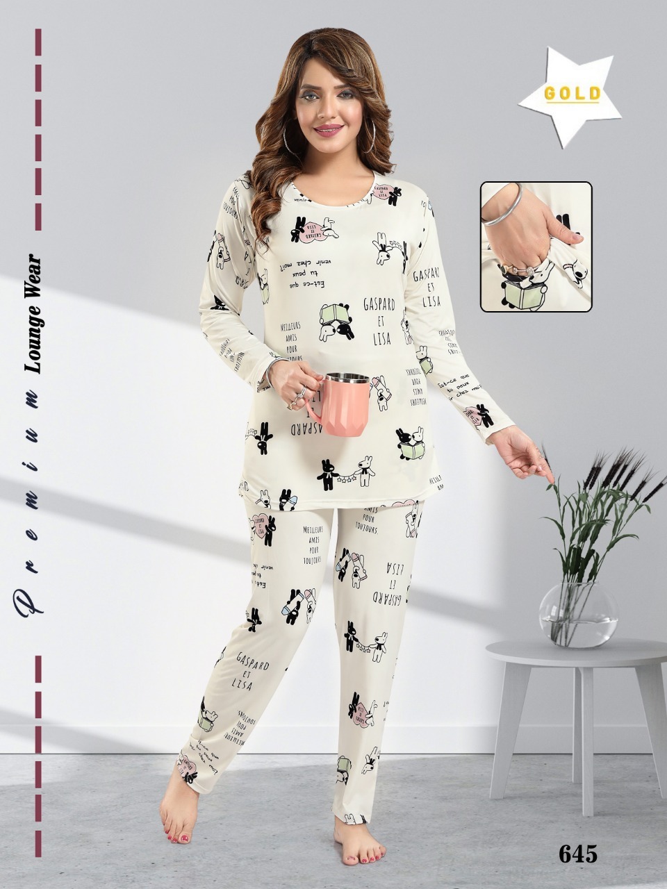 Ladies Night Wear Full Sleeves