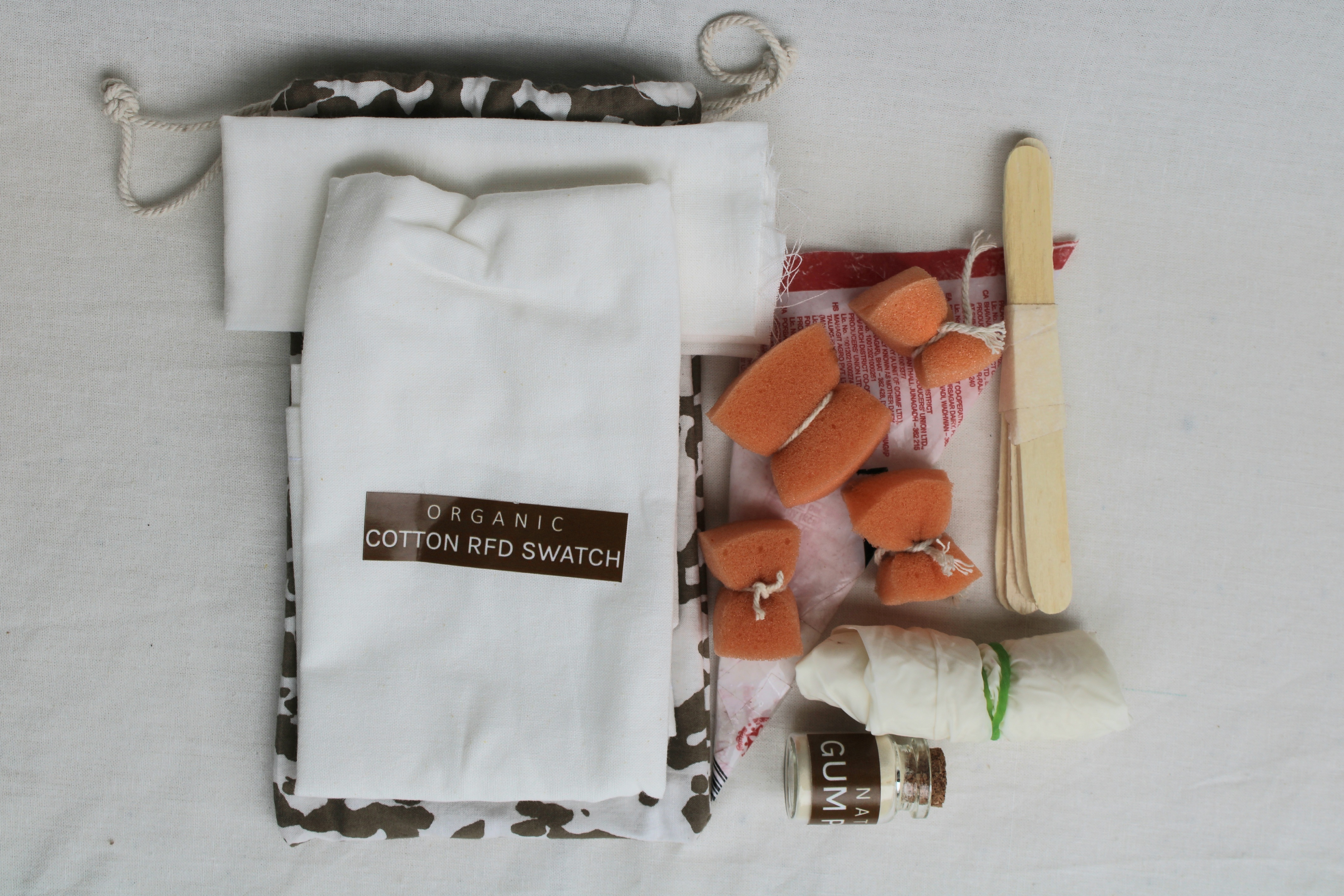 Diy Kit Eco-resist With Starch And Fabric Painting With Natural Dye Paste
