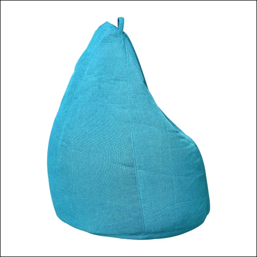 Teardrop Bean Bag - Cotton Material, All Sizes Available, Sky Blue Color, Indoor Use, Modern Plain Design