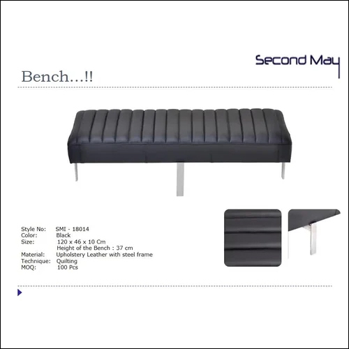 Glossy Leather Furniture Bench